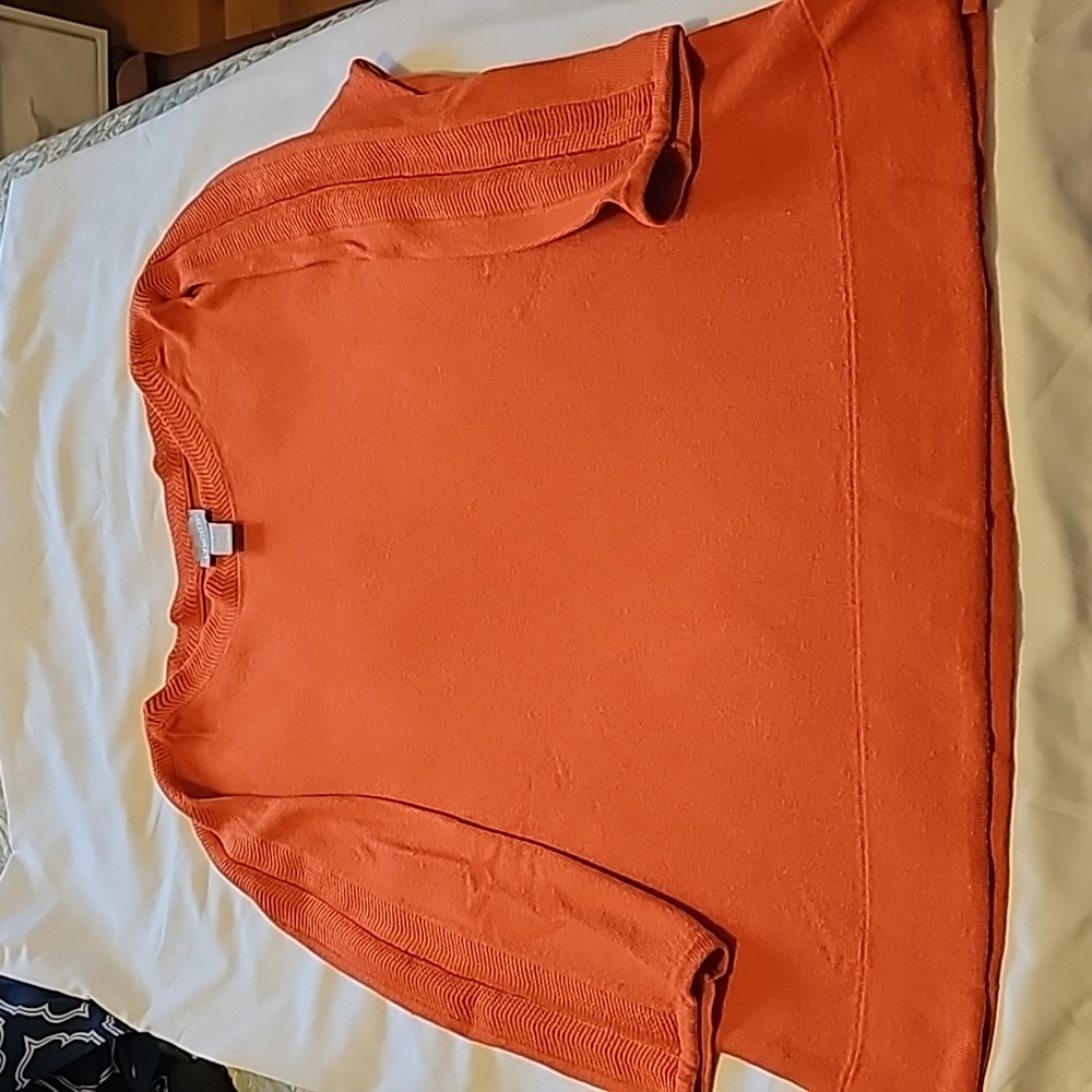 Chico's burnt orange sweater